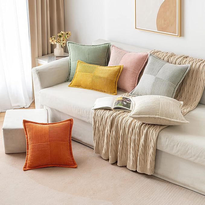 MIULEE Decorative Lumbar Throw Pillow Covers - Image 4