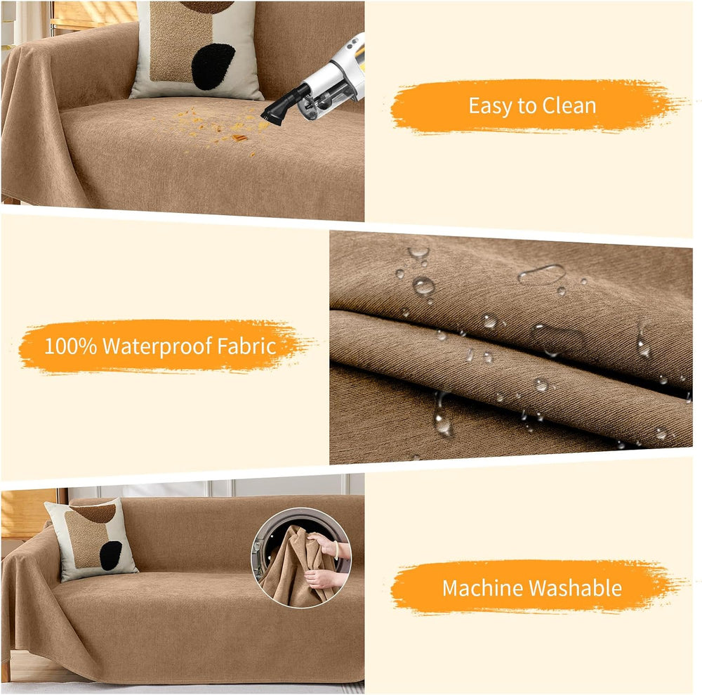 Deep Dream Cat-Scratch Resistant Armchair Couch Cover, Waterproof Sofa Cover ...