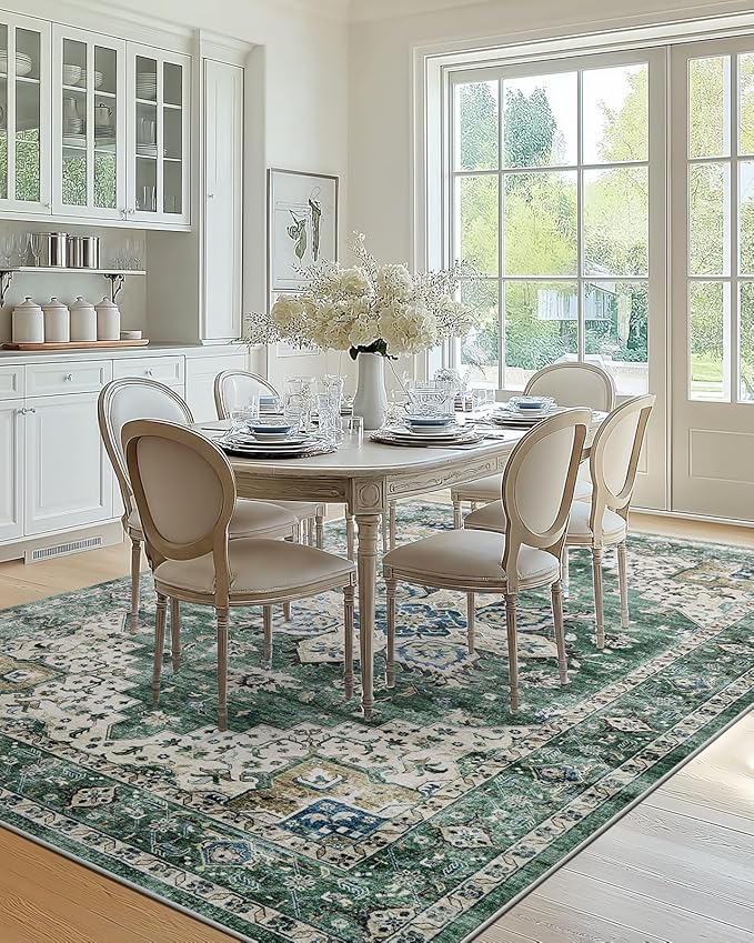 AMADA HOMEFURNISHING 5x7 Area Rugs, Washable Living Room Rug Low-Profile - Image 9