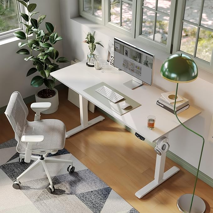 Agilestic Electric Standing Desk, Large 63 x 24 Inches Height Adjustable Desk...
