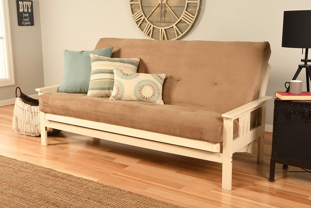 Kodiak Furniture Monterey Futon Set, No Drawers, with Antique White Base and ...