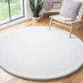 Amearea White Round Area Rugs 4ft Washable Circle Rugs by AmeareaDirect