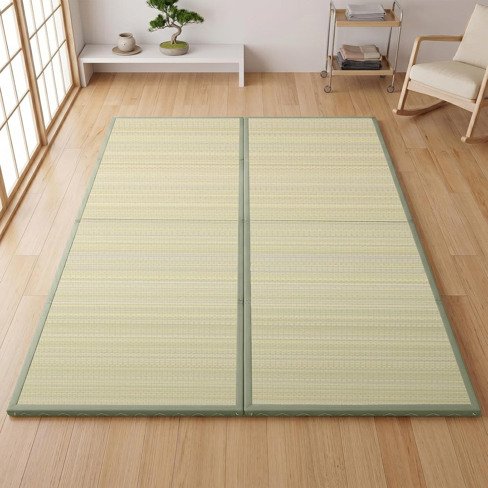 ZonLi Japanese Tatami Mat, Foldable Floor Sleeping Pad Futon Mattress
