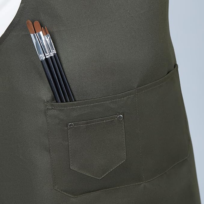 Art Aprons for Painting Pottery Ceramics, Mens Women Kitchen Cooking Aprons - Image 3