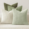 MIULEE Decorative Throw Pillow Covers Set of 4 Summer Light Green Gradient by MIULEE