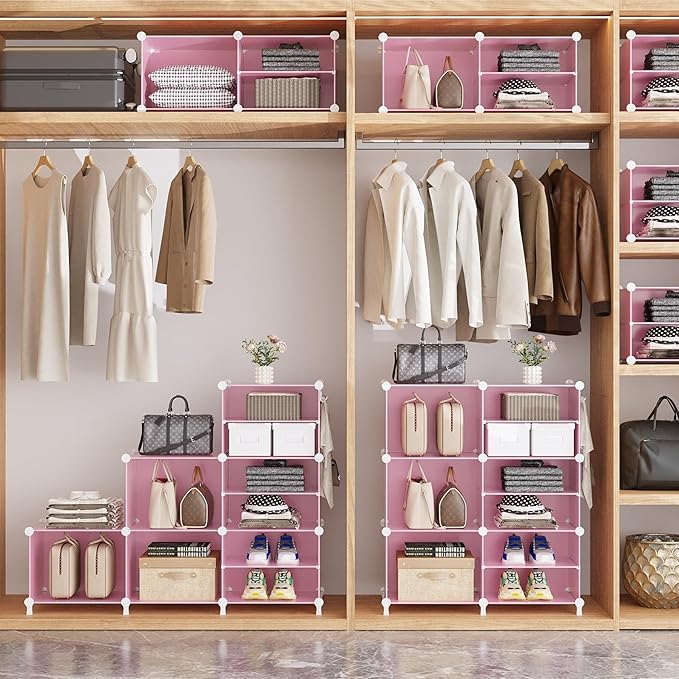 AWTATOS Closet Organizer 8 Cube Storage Shelves Clothes Organizers Closet