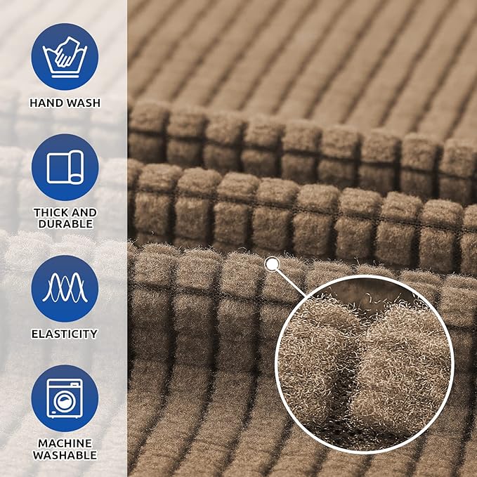 KEKUOU Stretch Oversized Sofa Slipcover 1 Piece Couch Sofa Cover Furniture - Image 5