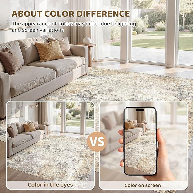 UERMEI 6x9 Area Rug Living Room Rugs - Image 3