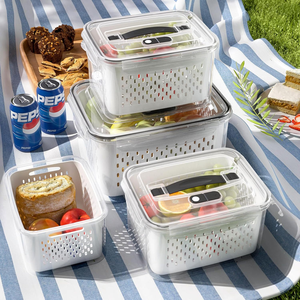 4 Pack Large Fruit Storage Containers