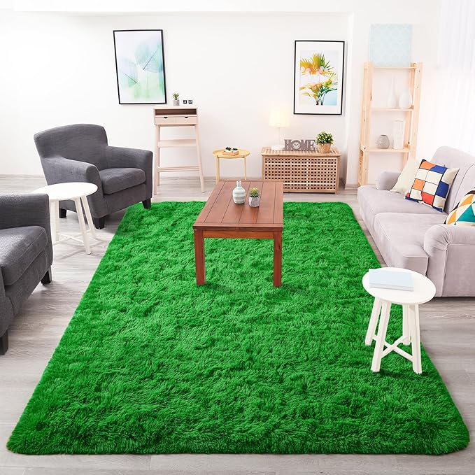 Chicrug Soft Area Rug for Bedroom Living Room Plush Fluffy Rug 4x6 Feet - Image 5