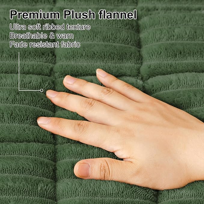 Smiry Couch Cover for Dogs Washable, Non Slip Fuzzy Pet Couch Covers for 3 - Image 4