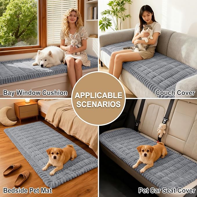 hyha Couch Covers for Dogs Washable, Non Slip Plush Dog Sofa Protectors - Image 4