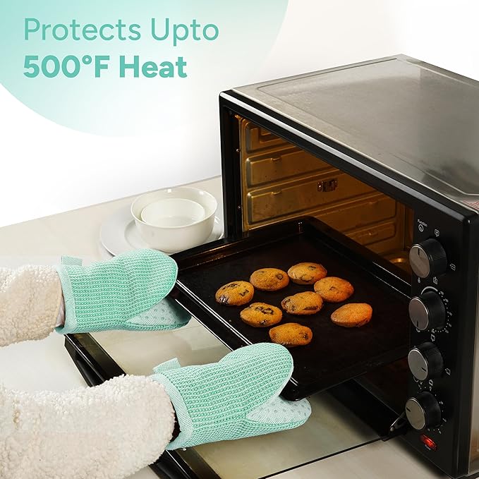 Casa Platino Heat Resistant Oven Mitts & Pot Holders, 4-Piece – Oven Mitt - Image 4