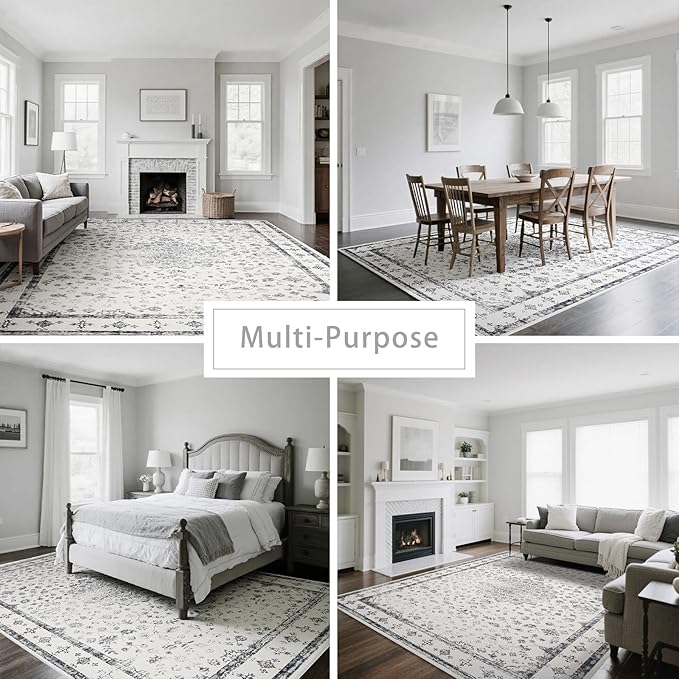 Washable Rugs 8x10 Area Rugs for Living Room, Rugs for Bedroom, Large Carpets - Image 5