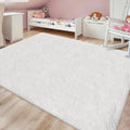 White Rug for Living Room 6x9ft Fluffy Area Rug Mat Bedside Throw Rug for by JiaoBaba