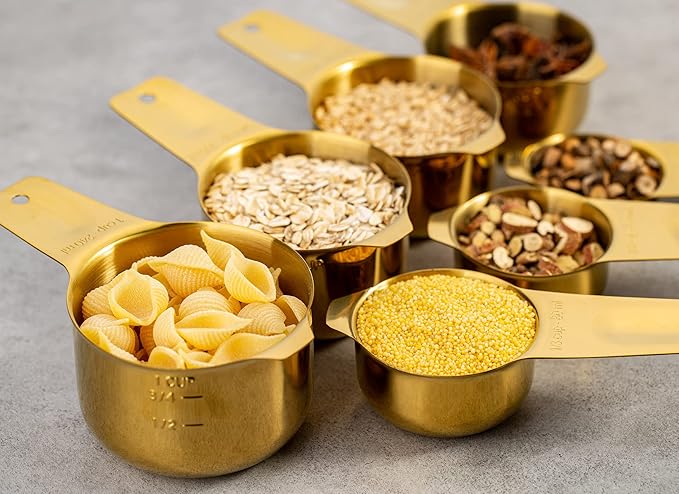 Set of 7 Heavy Duty Measuring Cups, 18/8 Stainless Steel - Image 5