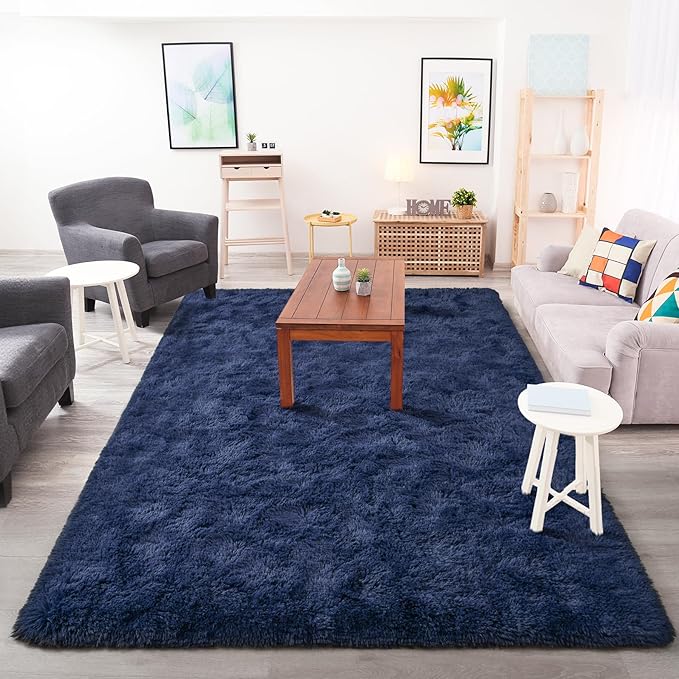 Chicrug Soft Area Rug for Bedroom Living Room Plush Fluffy Rug 4x6 Feet - Image 4
