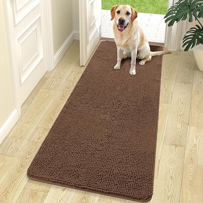 OLANLY Dog Door Mat for Muddy Paws 70x24, Absorbs Moisture and Dirt, Absorbent by OLANLY