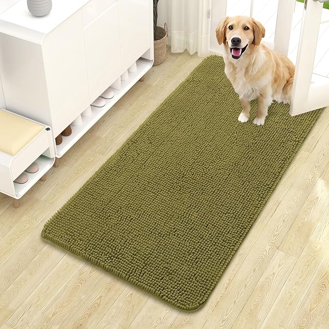 OLANLY Dog Door Mat for Muddy Paws 44x24, Absorbs Moisture and Dirt, Absorbent by OLANLY