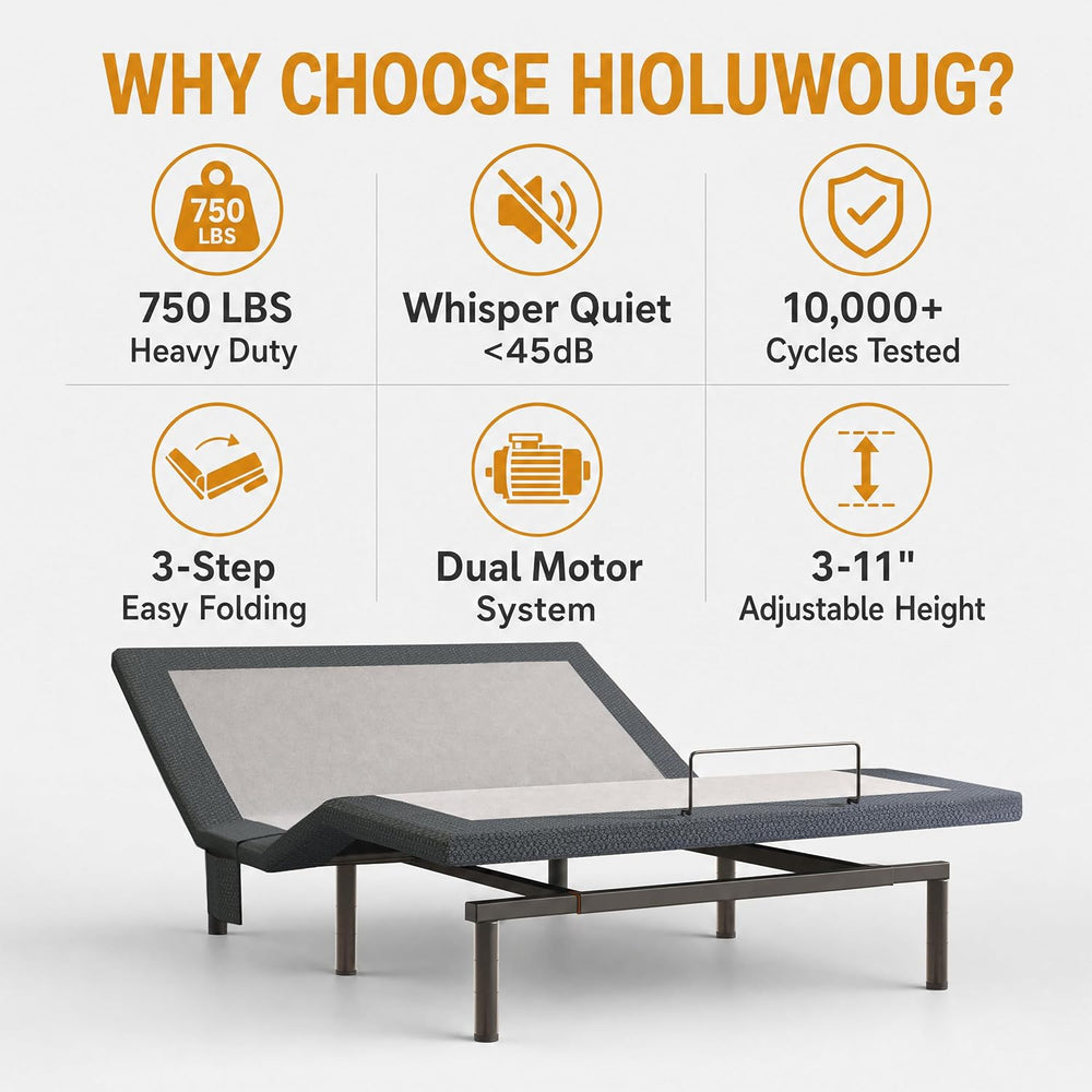Twin XL Adjustable Bed Frame,Adjustable Bed Base Ergonomic