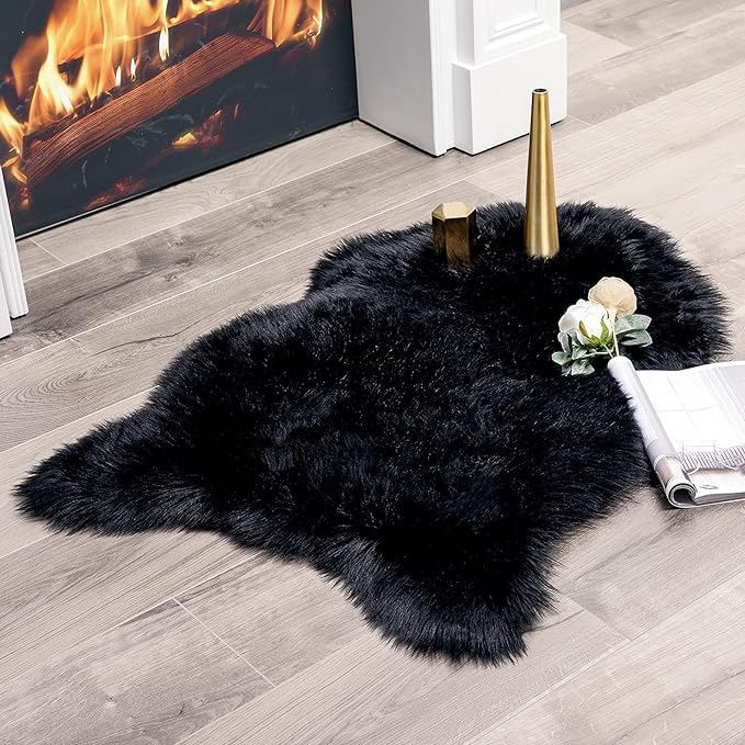 MIULEE Fluffy Rug Soft Shaggy Faux Fur Area Rug Luxury Plush Sheepskin Carpet by MIULEE