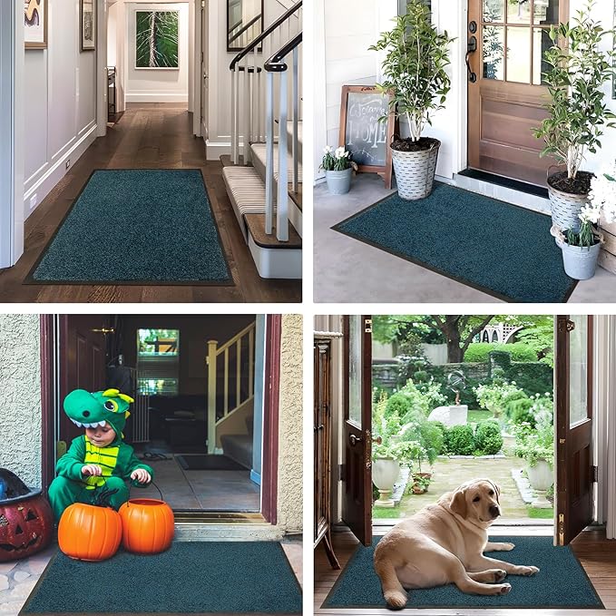 Mibao Front Door Mat, Dirt Trapper Welcome Mat - Image 7