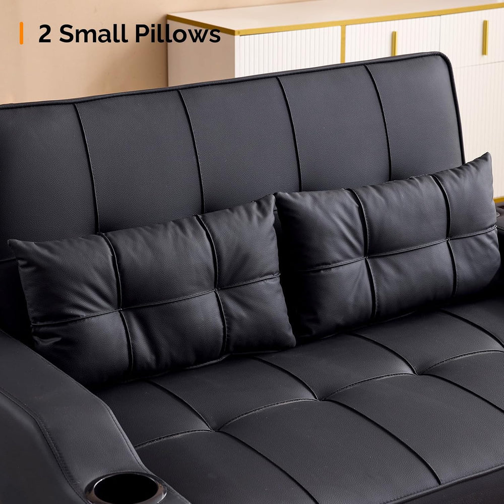 VINGLI Convertible Loveseat Sleeper Sofa Bed, Pullout Couch for Living Room