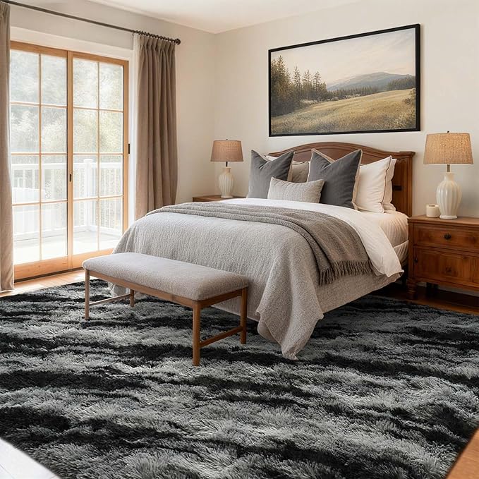 9x12 Ft Extra Large Shag Rugs for Living Room, Ultra Soft Fluffy Furry Area - Image 2