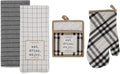 DII Home Sweet Farmhouse Kitchen Collection, Potholder/Oven Mitt/Dishtowel Set by DII