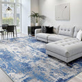 Washable Area Rugs 8'x10' Non-Slip Modern Abstract Soft by RELEANY