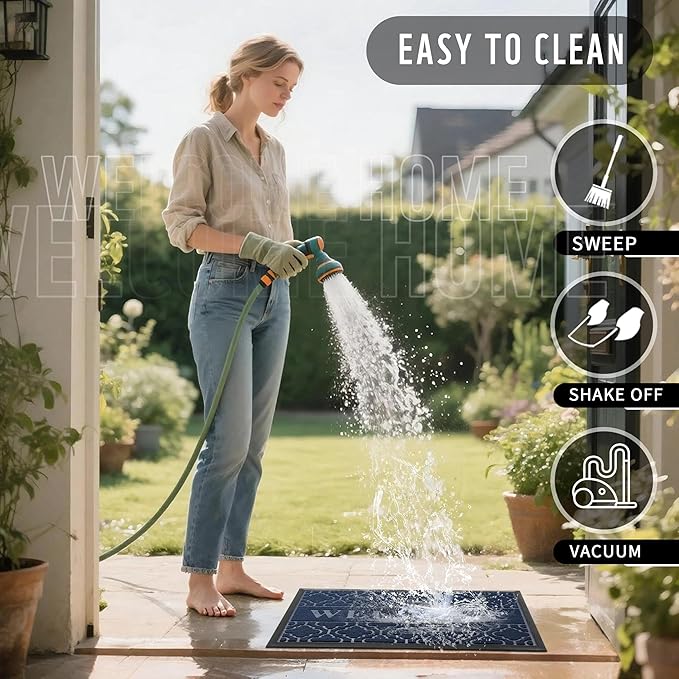 Yimobra Welcome Mat Outdoor Indoor, All-Season Waterproof Front Door Mat - Image 7