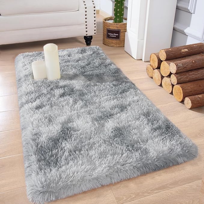 Chicrug Soft Runner Rugs for Bedroom Living Room Plush Fluffy Rug 2x4 Feet - Image 2