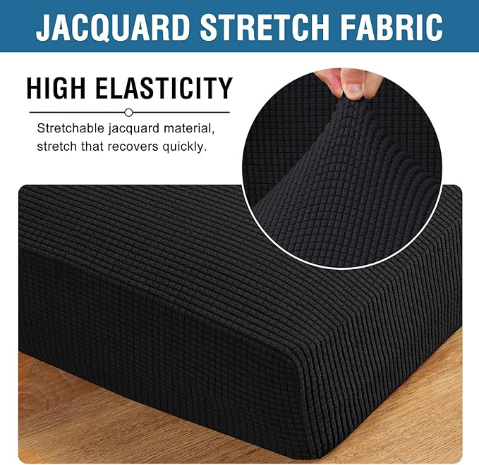 H.VERSAILTEX Super Stretch Couch Cushion Covers Sofa Cushion Slipcovers - Image 4