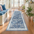 Yamaziot Washable Runner Rug 2x6 – Non Slip Boho Floral Hallway Runner Rug by Yamaziot