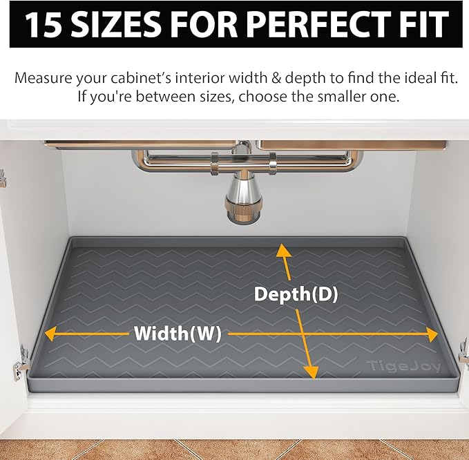 TigeJoy 40" x 22" Under Sink Mats - Image 2