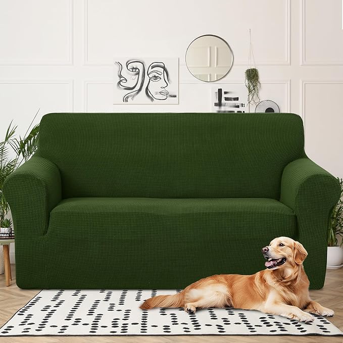 U-NICE HOME Oversized Stretch Loveseat Couch Cover Sofa Covers Washable Sofa - Image 2