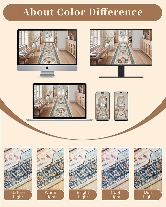 Madane Washable Runner Rug - Image 9