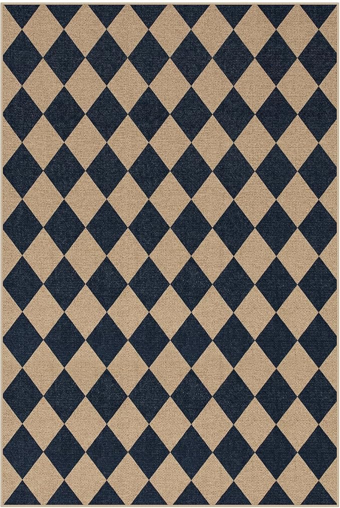 Lahome Colette Checkered Easy Jute Outdoor Rug, Large 6x9 Rug - Image 8