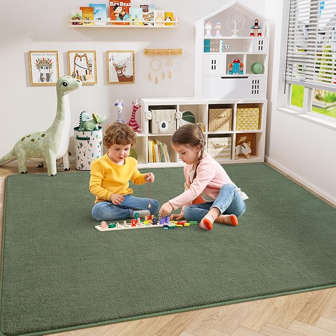 Amearea Large Modern Area Rugs for Bedroom Living Room, 6x9 Feet Sage Green - Image 4