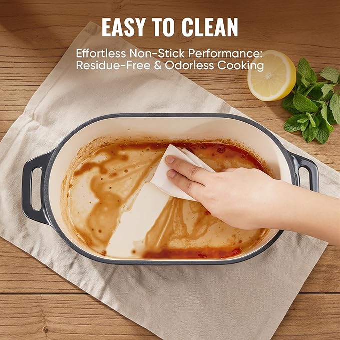 Dutch Oven for Bread Baking, 3.4 QT Bread Dutch Oven for Sourdough, Enamelled - Image 4