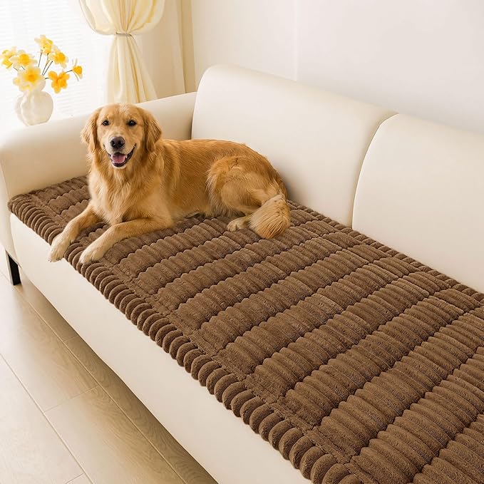 hyha Couch Covers for Dogs Washable, Non Slip Plush Dog Sofa Protectors by hyha