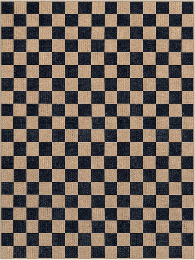 Lahome Colette Checkered Easy Jute Rug, 9x12 Area Rug - Image 8