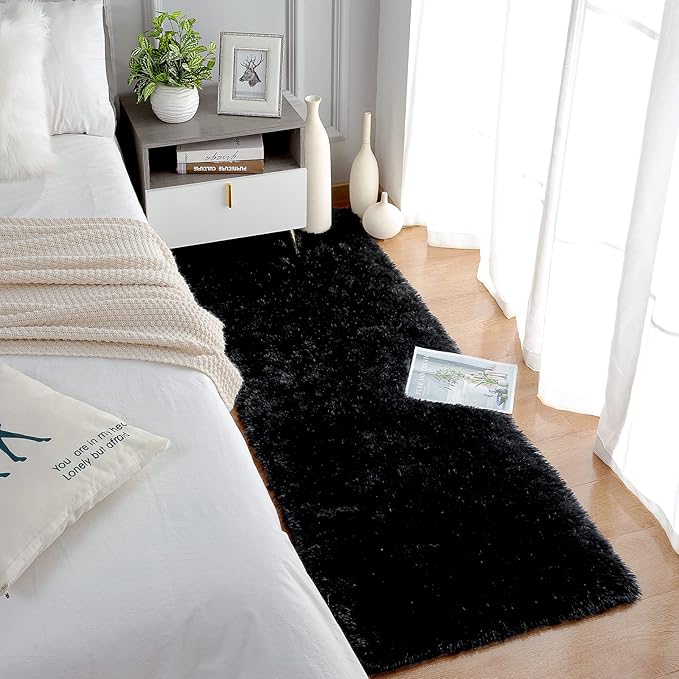 Chicrug Soft Runner Rugs for Bedroom Living Room Plush Fluffy Rug 2x5 Feet - Image 3