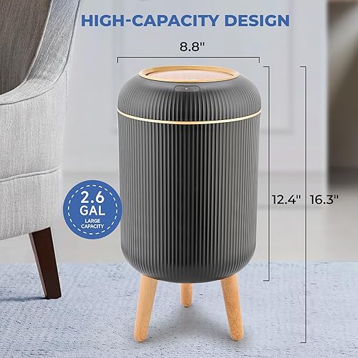 Pukomc Smart Sensor Wastebasket, Convenient and Hygienic Easy to Use,