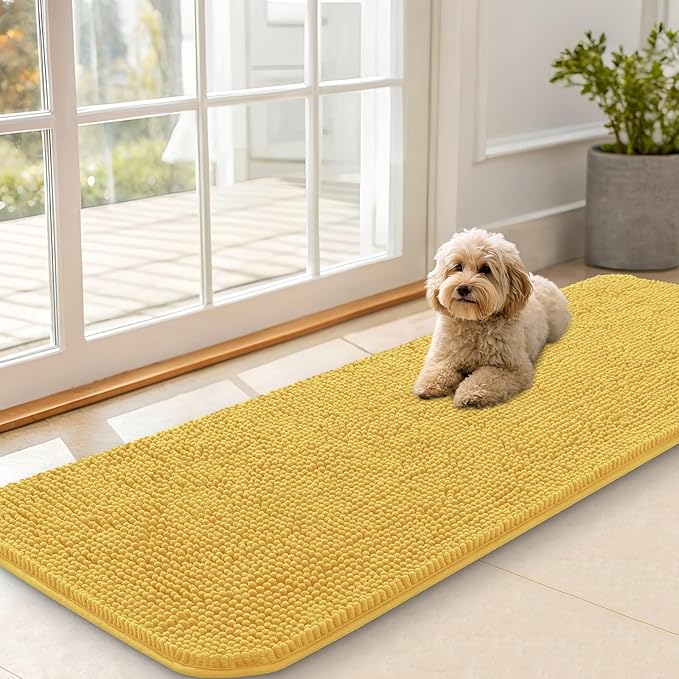 OLANLY Dog Door Mat for Muddy Paws 59x20, Absorbs Moisture and Dirt, Absorbent by OLANLY