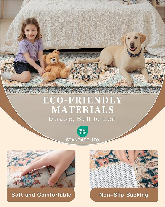 Madane Washable Runner Rug - Image 5