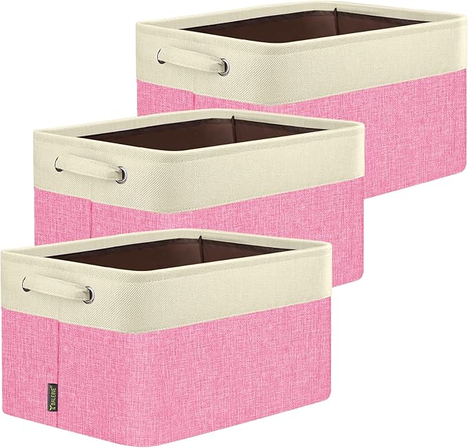 BALEINE 3 Pack Fabric Closet Storage Bins by BALEINE