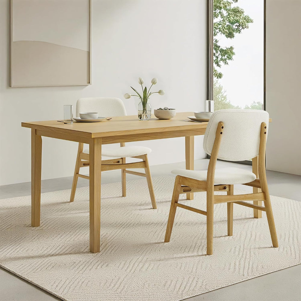 KISLOT Wooden Dining Chairs Set of 4, Upholstered Kitchen Chairs, Original | ...