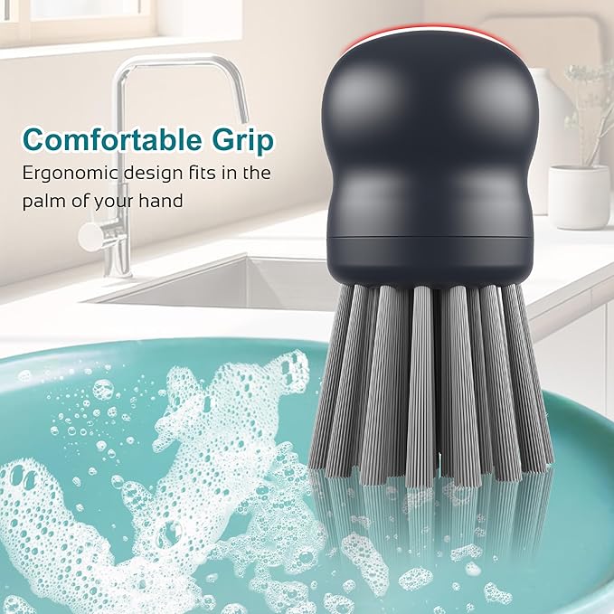 Mini Dish Brush for Cleaning Chicken Shredder, Palm Brush Dish Scrubber - Image 4