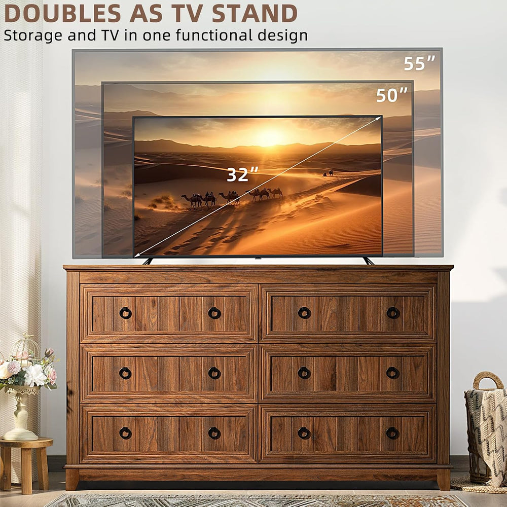 Joaxswe Farmhouse Dresser and Nightstand Set 2 for Bedroom